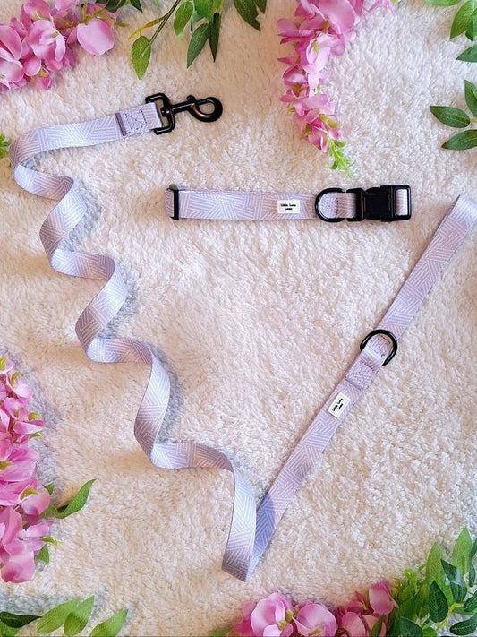 Lavender Luxe - Dog collar & lead set
